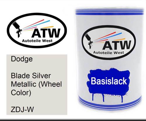 Dodge, Blade Silver Metallic (Wheel Color), ZDJ-W: 500ml Lackdose, von ATW Autoteile West.